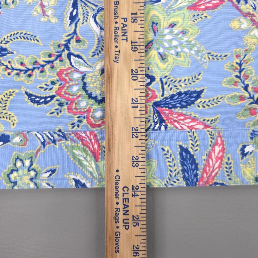 The Tog Shop Jacket Womens XL Blue Floral Print Cotton Button Front Preppy - Picture 11 of 14